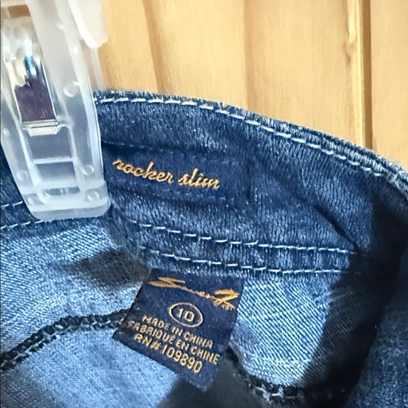 Seven7 Dark Blue Boot Cut Jeans with Studded Pockets - Picture 6 of 6